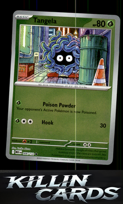 Reverse Holofoil Tangela 006/132 Pokemon Common ME01: Mega Evolution Card NM