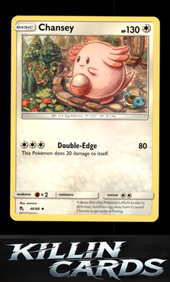 Chansey 46/68 Pokemon Uncommon Hidden Fates Card NM