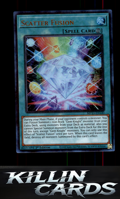 1st Edition Scatter Fusion MP23-EN140 YuGiOh Ultra Rare 25th Anniversary Tin: Du