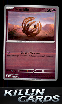 Reverse Holofoil Bramblin 046/094 Pokemon Common ME02: Phantasmal Flames Card NM