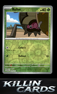 Reverse Holofoil Rellor 024/182 Pokemon Common SV10: Destined Rivals Card NM