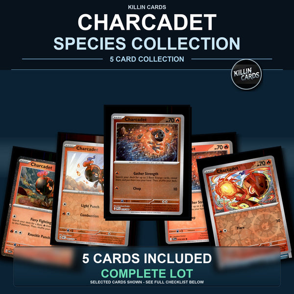 Pokemon TCG Charcadet Species Collection 5 Different Cards