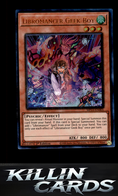 1st Edition Libromancer Geek Boy MP23-EN001 YuGiOh Ultra Rare 25th Anniversary T