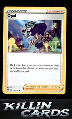 Opal 158/185 Pokemon Uncommon SWSH04: Vivid Voltage Card NM