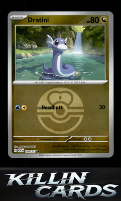 Reverse Holofoil Dratini (Love Ball) 150/217 Pokemon Common ME: Ascended Heroes