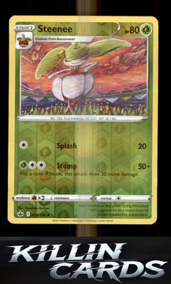 Steenee 014/198 Pokemon Uncommon SWSH06: Chilling Reign Card NM