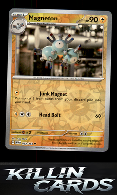 Reverse Holofoil Magneton 082/165 Pokemon Uncommon SV: Scarlet & Violet 151 Card