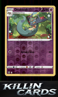 Reverse Holofoil Drakloak 088/195 Pokemon Uncommon SWSH12: Silver Tempest Card N