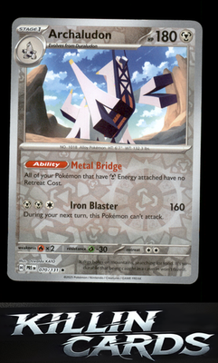 Archaludon 070/131 Pokemon Rare SV: Prismatic Evolutions Card NM