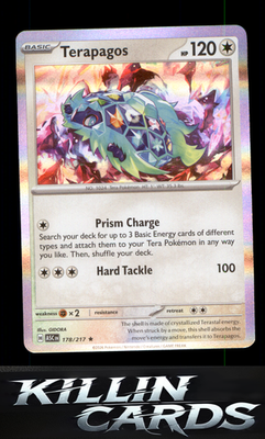 Terapagos 178/217 Pokemon Rare ME: Ascended Heroes Card NM