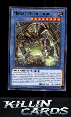 1st Edition Megalith Bethor IGAS-EN039 YuGiOh Common Ignition Assault Card NM