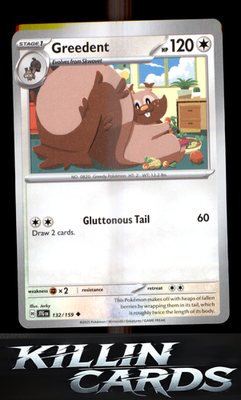 Greedent 132/159 Pokemon Uncommon SV09: Journey Together Card NM