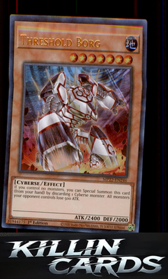 1st Edition Threshold Borg MP22-EN246 YuGiOh Ultra Rare 2022 Tin of the Pharaoh'