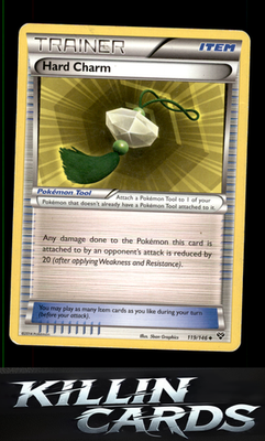 Hard Charm 119/146 Pokemon Uncommon XY Base Set Card MP