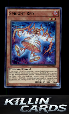 Spright Red OP21-EN004 YuGiOh Super Rare OTS Tournament Pack 21 Card NM