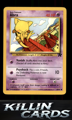 Abra 49/82 Pokemon Common Team Rocket Card LP
