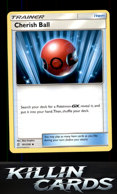 Cherish Ball 191/236 Pokemon Uncommon SM - Unified Minds Card NM