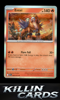Entei 025/217 Pokemon Rare ME: Ascended Heroes Card NM