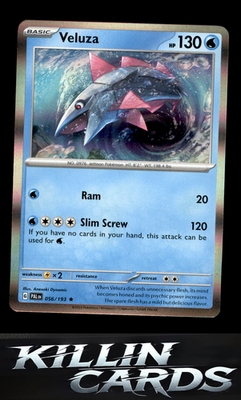 Veluza - 056/193 056/193 Pokemon Rare SV02: Paldea Evolved Card NM