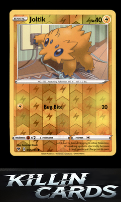 Reverse Holofoil Joltik 055/185 Pokemon Common SWSH04: Vivid Voltage Card NM