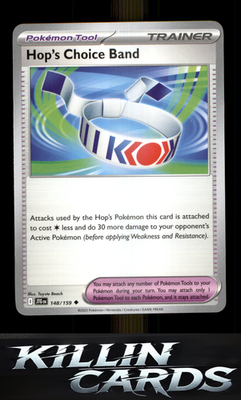 Hop's Choice Band 148/159 Pokemon Uncommon SV09: Journey Together Card NM