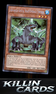 1st Edition Advanced Crystal Beast Emerald Tortoise BLCR-EN012 YuGiOh Secret Rar