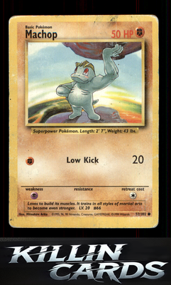 Machop 052/102 Pokemon Common Base Set Card DM