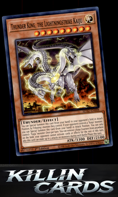 1st Edition Thunder King, the Lightningstrike Kaiju SDAZ-EN008 YuGiOh Common Str