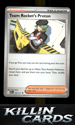 Team Rocket's Proton 208/217 Pokemon Uncommon ME: Ascended Heroes Card NM