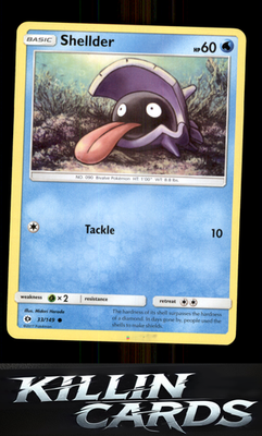 Shellder 33/149 Pokemon Common SM Base Set Card LP