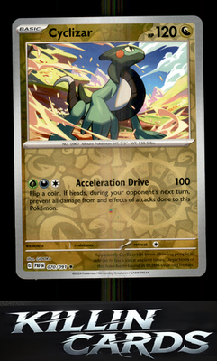 Reverse Holofoil Cyclizar - 070/091 070/091 Pokemon Rare SV: Paldean Fates Card