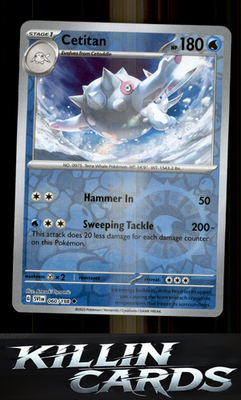 Reverse Holofoil Cetitan 060/198 Pokemon Uncommon SV01: Scarlet & Violet Base Se
