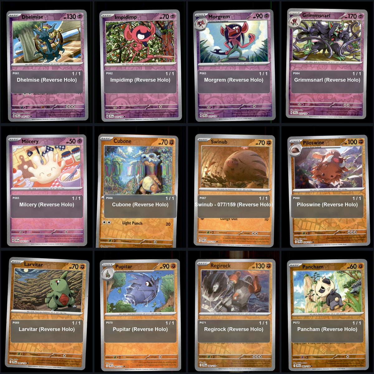 Pokemon TCG SV09: Journey Together Reverse Holo Master Set 124 Reverse Holo Card
