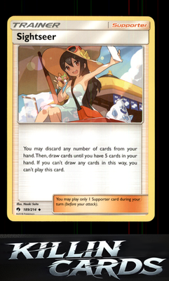 Sightseer 189/214 Pokemon Uncommon SM - Lost Thunder Card LP