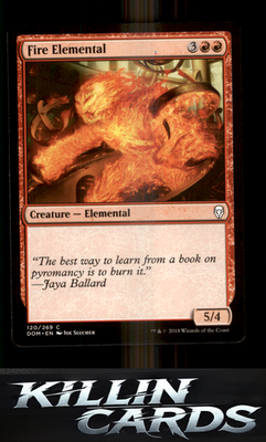 Fire Elemental 120 Magic C Dominaria Card NM