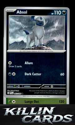 Reverse Holofoil Absol 063/094 Pokemon Common ME02: Phantasmal Flames Card NM