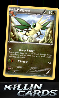 Vibrava 75/111 Pokemon Uncommon XY - Furious Fists Card NM