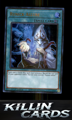 1st Edition Runick Allure MP23-EN240 YuGiOh Ultra Rare 25th Anniversary Tin: Due