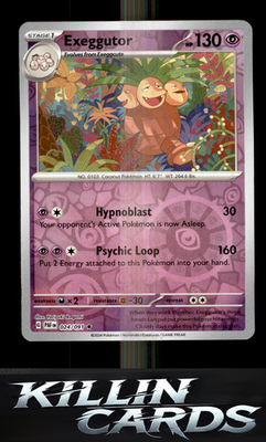 Reverse Holofoil Exeggutor 024/091 Pokemon Rare SV: Paldean Fates Card NM