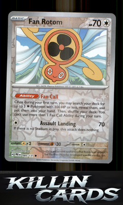 Reverse Holofoil Fan Rotom 085/131 Pokemon Common SV: Prismatic Evolutions Card