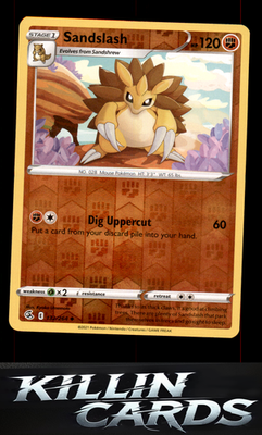 Reverse Holofoil Sandslash 132/264 Pokemon Uncommon SWSH08: Fusion Strike Card N
