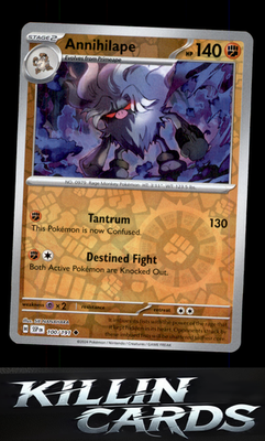 Reverse Holofoil Annihilape 100/191 Pokemon Uncommon SV08: Surging Sparks Card N