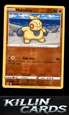 Reverse Holofoil Makuhita 097/196 Pokemon Common SWSH11: Lost Origin Card NM