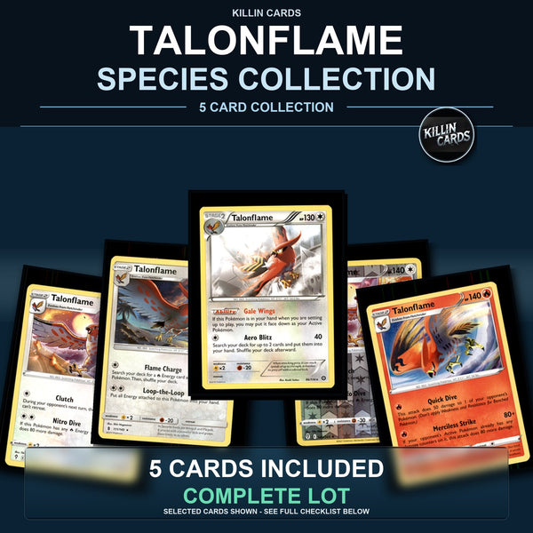 Pokemon TCG Talonflame Species Collection 5 Different Cards