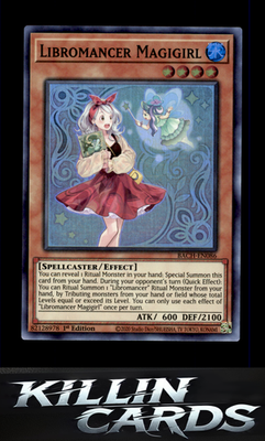 1st Edition Libromancer Magigirl BACH-EN086 YuGiOh Super Rare Battle of Chaos Ca