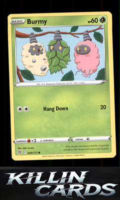 Burmy 009/172 Pokemon Common SWSH09: Brilliant Stars Card NM