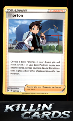 Thorton 167/196 Pokemon Uncommon SWSH11: Lost Origin Card NM