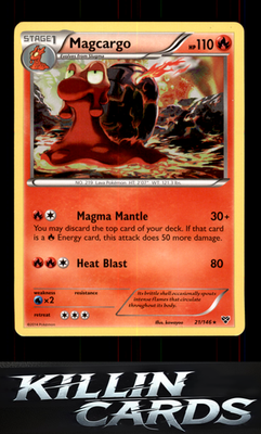 Magcargo 21/146 Pokemon Rare XY Base Set Card NM