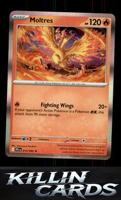 Moltres 014/094 Pokemon Rare ME02: Phantasmal Flames Card NM