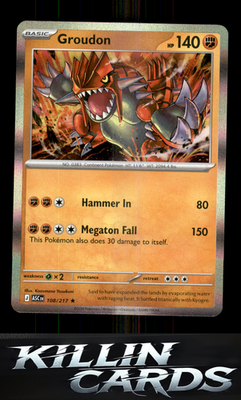 Groudon 108/217 Pokemon Rare ME: Ascended Heroes Card NM